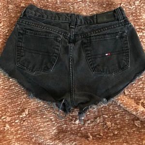 TOMMY HILFIGER black Jean shorts